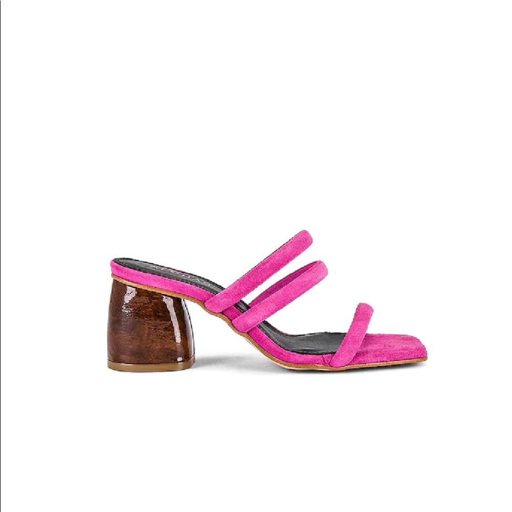 Pink slide heels